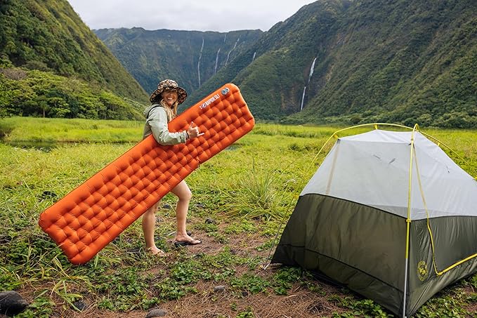 Big Agnes Rapide SL Insulated Sleeping Pad, Orange, Wide Long (25x78)