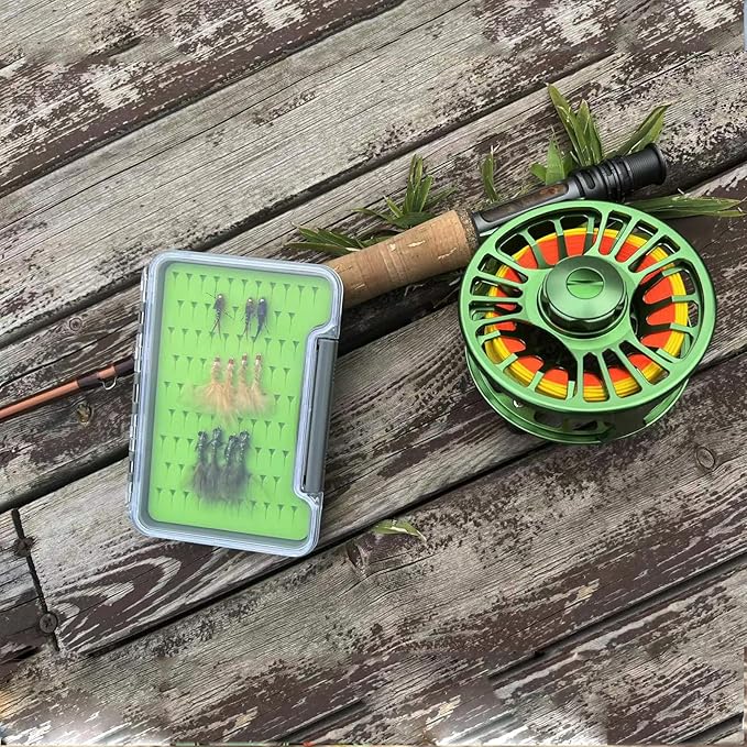 Aventik Fly Fishing Boxes Silicone Super Slim Fishing Storage Fishing Tackle Case Waterproof Best Pocket Sizes 7.36"X4.02"X0.63"/5.39"X3.74" X0.63'(2pc-g048mb)