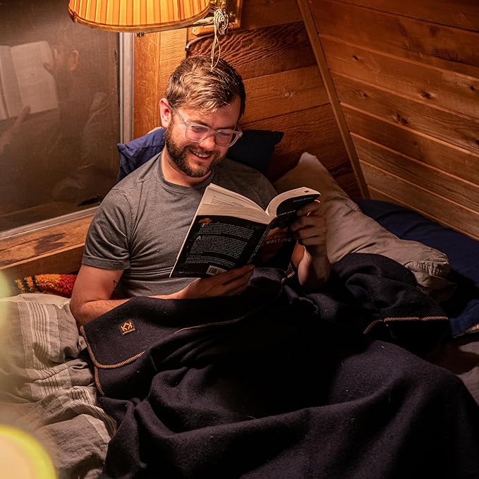 Arcturus Military Wool Blanket - Warm, Thick, Washable - Great for Outdoors, Camping, Stadium Blanket, Picnics, Travel - Car & Bushcraft Survival Kits, Large 64in x 88in 4.5 lb