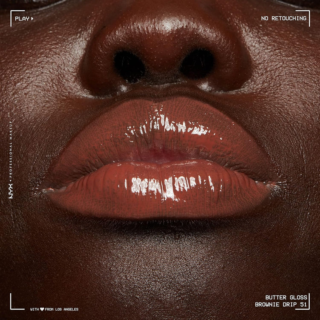 NYX Butter Gloss | Non-Sticky Deep Brown Lip Gloss for All Skin Tones
