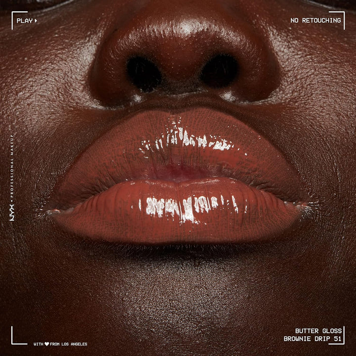 NYX Butter Gloss | Non-Sticky Deep Brown Lip Gloss for All Skin Tones
