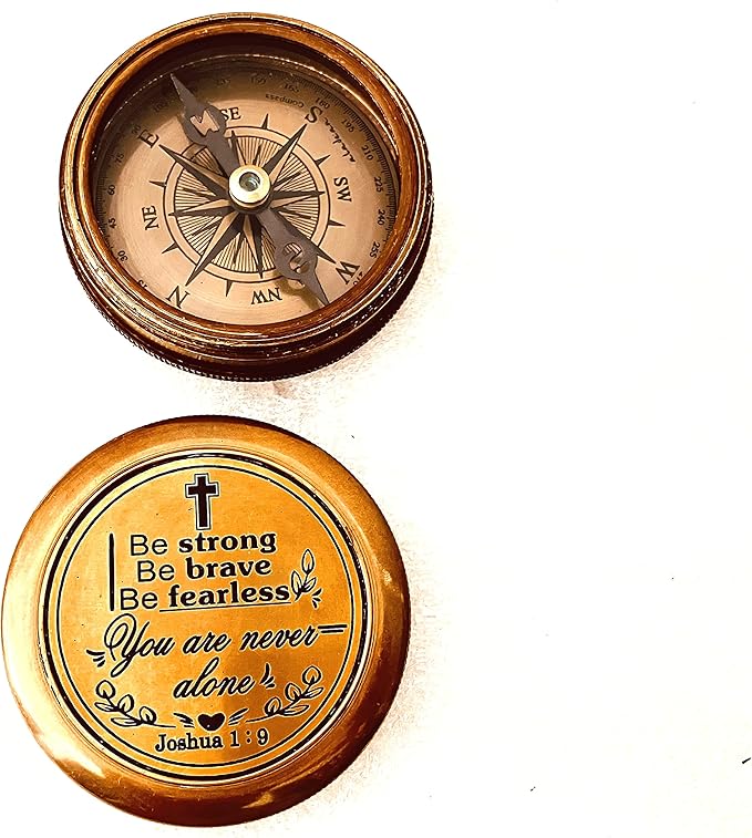 Inspirational Gift Compass - God My Lord Guide Me - Uplifting Baptism Gift, Graduation Gift, Birthday, Confirmation Gift for Men Women Boys Girls Teenage Kids