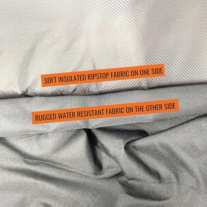 Arcturus Large Insulated Woobie Camping Blanket 7.5 x 7.5 FT - Dual-Sided with Rugged Waterproof Exterior, Quilted Insulated Interior - Portable Carry Bag Included