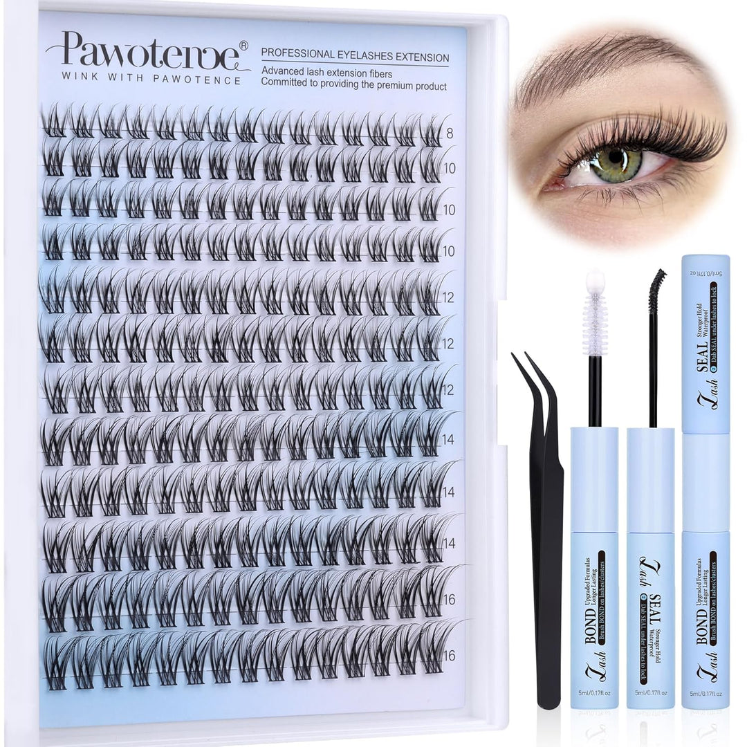 40D Cluster Eyelash Extensions | 280pcs Mix Length 9-16mm | Self-Application
