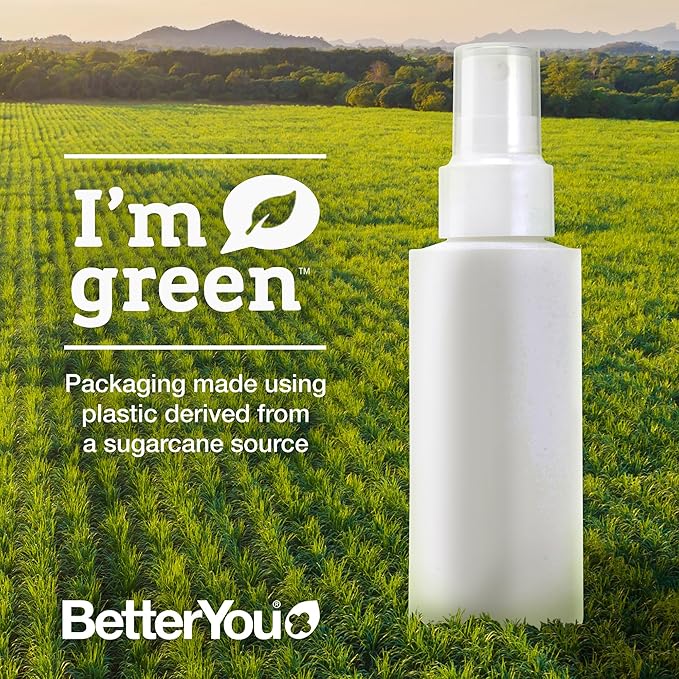 BetterYou Magnesium Joint Body Spray - Muscle Relief Spray - Topical Magnesium Chloride and Glucosamine - Cooling Menthol and Eucalyptus - 3.38 oz