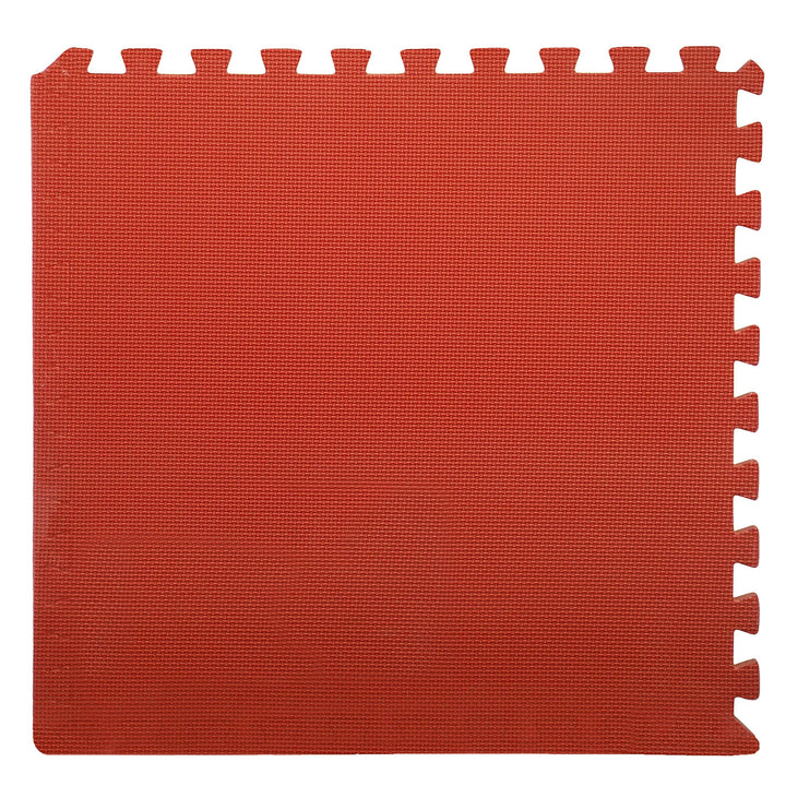 4-Pack of Interlocking EVA Foam Floor Tiles with Border Pieces - Great for Use as a Play Mat or Home Exercise Flooring by Stalwart