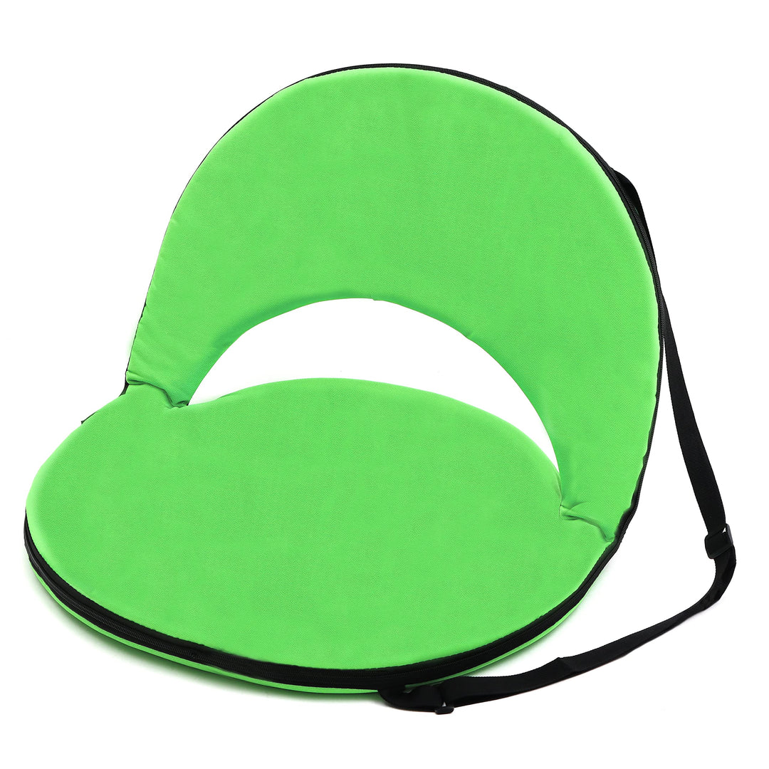 Portable Multiuse Adjustable Recliner Stadium Seat by Trademark Innovations (Light Green)