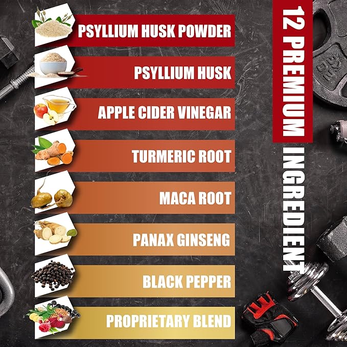 BMVINVOL (2 Packs) Premium Psyllium Husk Capsules - 4 Months Supply - Ginger, Fenugreek, Turmeric - Psyllium Fiber Capsules for Supports Digestion & Regularity