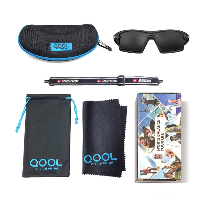 QOOL TIMES Living out your Q5X Polarized sports Sunglasses for Men Women, Fishing Volleyball Driving Cycling Sailing Boating