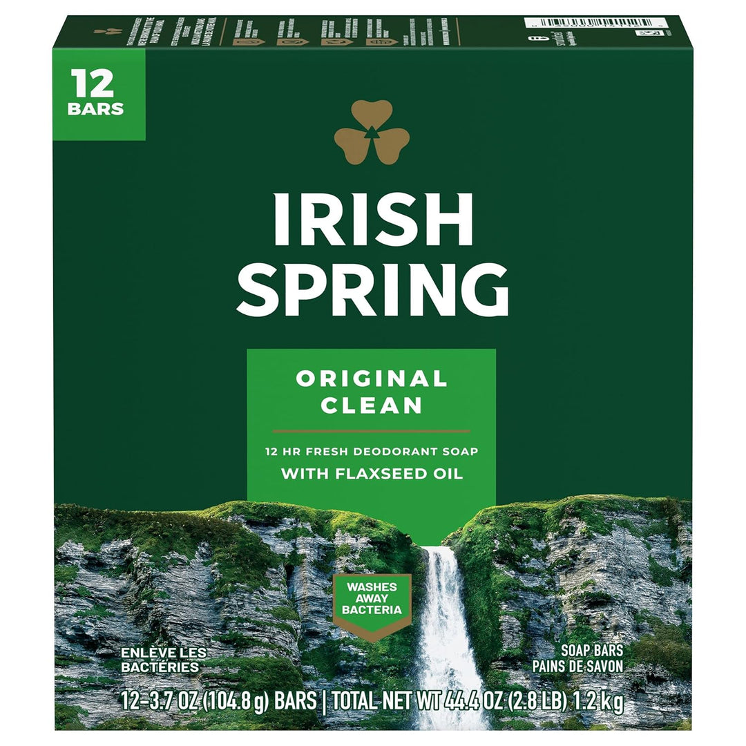 Aloe Vera Moisturizing Bar Soap | Irish Spring | 44.4 Oz | Hydrating Cleanser