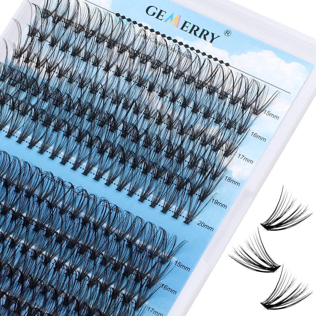Individual Lashes 240Pcs Large Tray 0.07Mm 30P+40P D Curl Mix 15-20Mm Lash Clusters Soft&Fluffy Cluster Lashes Mink Lash Extensi