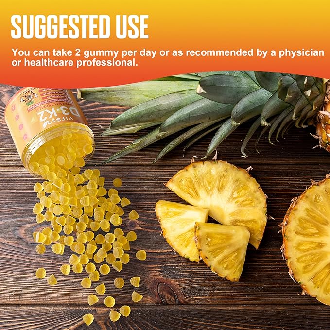 Vitamin D3 K2 Sugar-Free 120 Gummies, Vitamin D3 10,000IU with K2 (MK-7) 200mcg, 600mg Calcium +Magnesium Citrate, Multivitamin Adults Vitamin C+A, Support Bone Muscle Teeth Immune, Energy