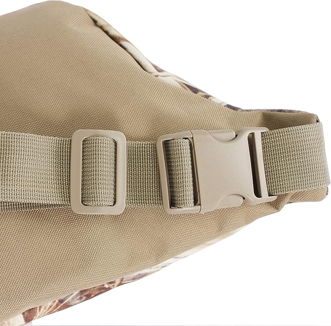 AUSCAMOTEK Hunting Camouflage Fanny Pack for Men Camouflage Waist Bag for Hunters -Dry Grass Camo