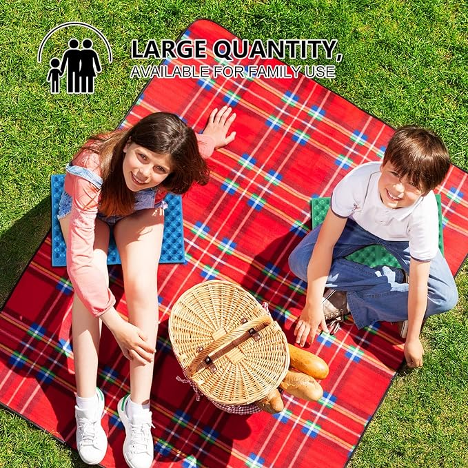 Jutom 12 Pcs Camping Foam Pad for Floor Foldable Hiking Sit Pad EVA Foam Waterproof Seat Cushion Chair Stadium Mat for Mountaineering Camping Hunting