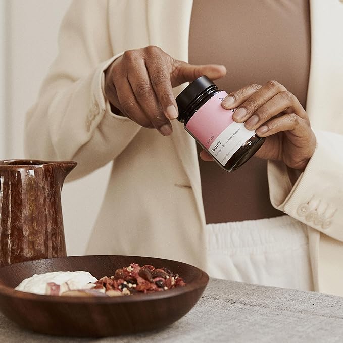 Beauty Supplement, for Hair, Skin and Nails, 60 Capsules, with Vitamin C, Collagen, Biotin and Zinc