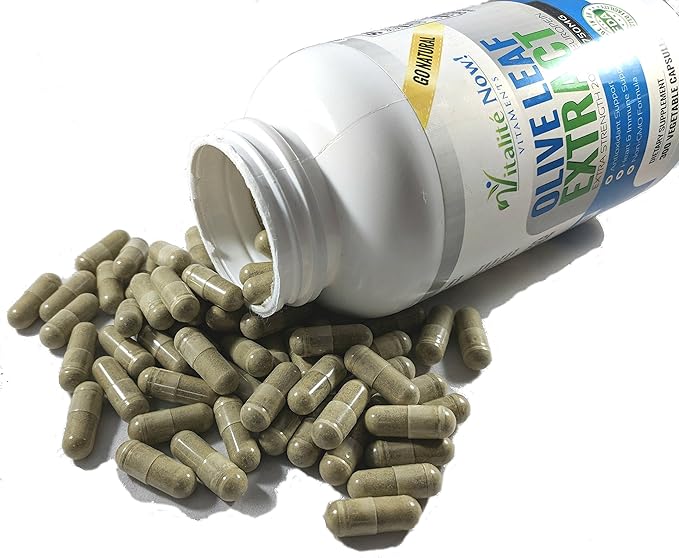 Super Strength Best Olive Leaf Extract (Non-GMO) - 20% Oleuropein - Immune Support Supplement - Up to 4 Months - 750mg Capsules - Vegetarian - 120 Count