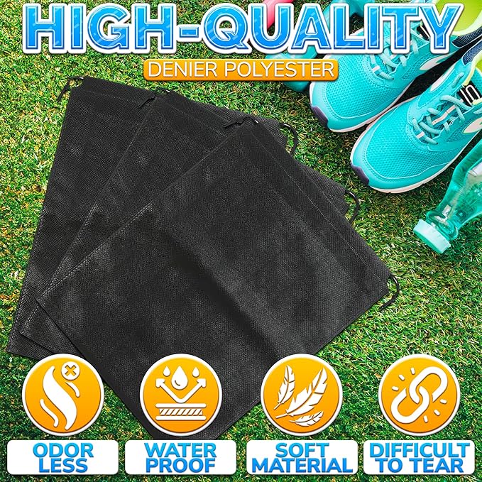 Shoe Storage Bags - 10 Pcs Travel Shoe Bags for Packing in Suitcase Waterproof Drawstring Bag Shoe Bags for Travel Shoe Bag for Gym Shoe Dust Bags - Soccer Cleat Bag Shoe Bags for Storage Sneaker Bag