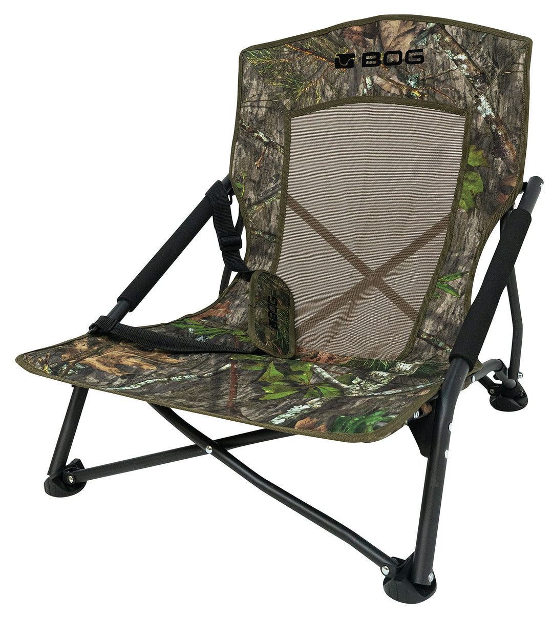 BOG Low Profile Turkey Ground Blind Chair with Rugged Construction, Aluminum Frame, Extended Seat Area & Ameristep Outdoors Mossy Oak Hunting Blinds Treestands Blinds, Mossy Oak Obsession