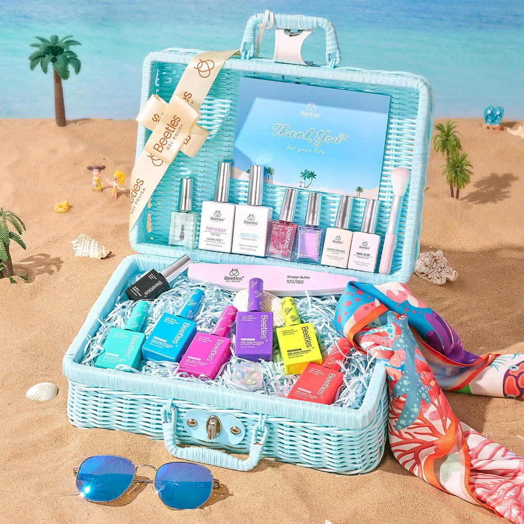 45 Colors Gel Nail Polish Kit | UV Light & Nail Tools | Travel-Friendly Gift for Women