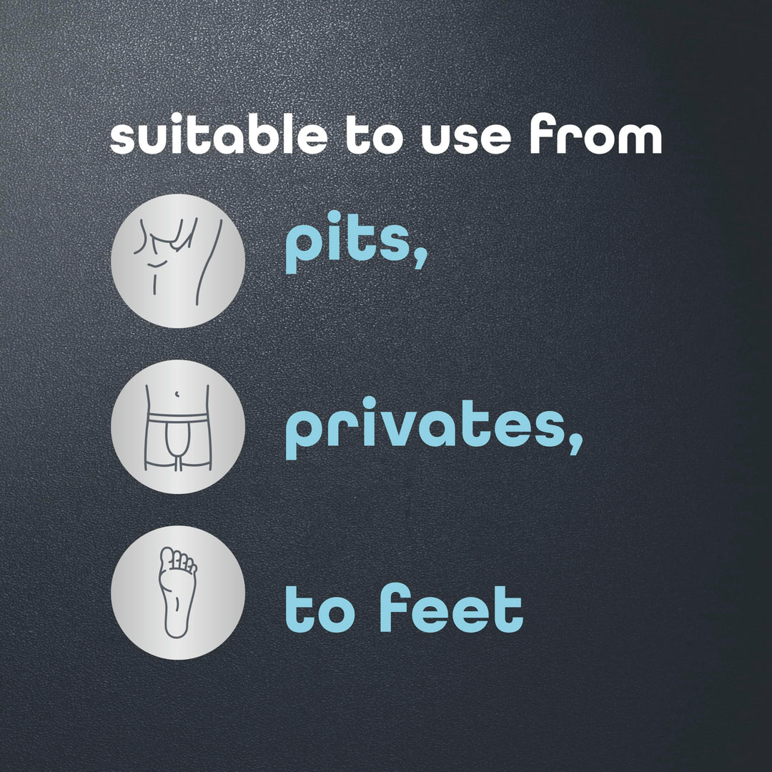 Dove Men+Care Whole Body Deodorant Marine + Blue Cypress For 72H Odor Protection from pits, privates, to feet 4 oz