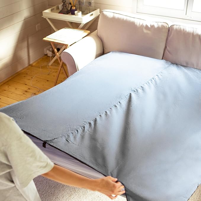 2-in-1 Sleeping Bag Liner and XL Sized Travel Sheet - All Around Zipper - 100% Cotton - Ultra Lightweight Sleep Liner for Hotel Hostel and Camping