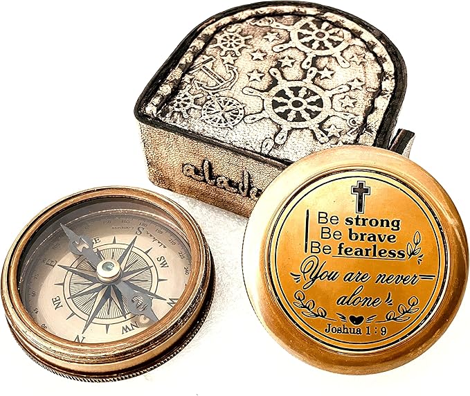 Inspirational Gift Compass - God My Lord Guide Me - Uplifting Baptism Gift, Graduation Gift, Birthday, Confirmation Gift for Men Women Boys Girls Teenage Kids