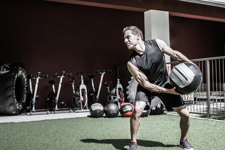 Dynamax 18LB Soft-Shell Medicine Ball Blue/Grey