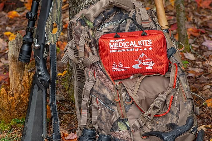 Adventure Medical Kits Sportsman Series Medical Kit - 200 - First Aid Kit for Camping, Hiking, Hunting & More - For 4 People for 4 Days - Includes Bandages, Medicine, Guide Book & More