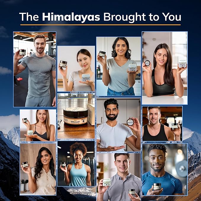 Pure Himalayan Shilajit Resin for Men & Women - 600mg - Natural Extract Supplement with 85+ Trace Minerals & Fulvic Acid - Alternative to Capsules, Gummies, Tablets & Drops