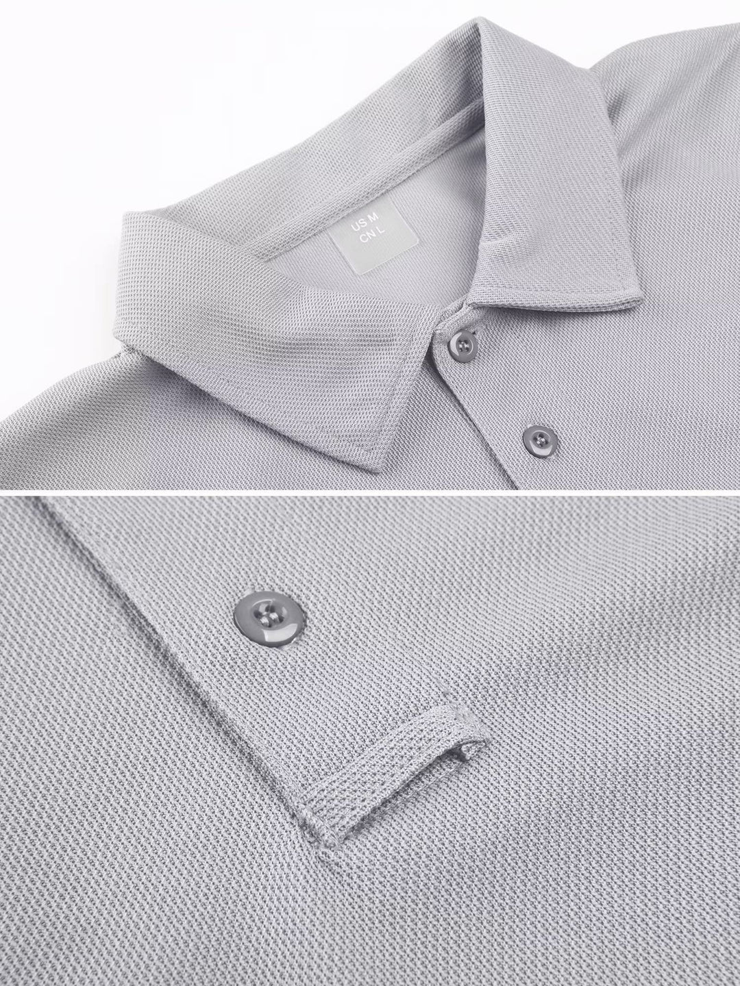 MAGCOMSEN Work Shirts for Men Golf Shirts Fishing Shirts Casual Shirts Quick Dry Shirts Golf Polo Shirts Light Grey S