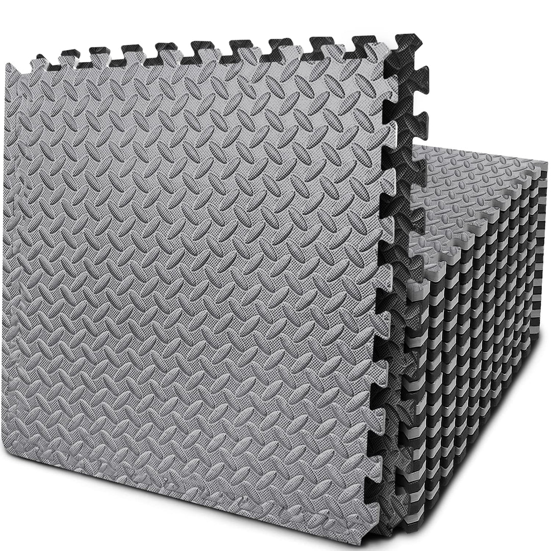 Puzzle Exercise Mat with 24 Tiles Interlocking Foam Mats, EVA Foam Floor Tiles, Protective Flooring Mats Interlocking for Gym Equipment and Cushion for Workouts