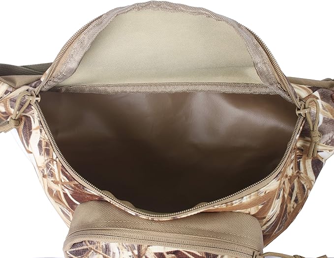 AUSCAMOTEK Hunting Camouflage Fanny Pack for Men Camouflage Waist Bag for Hunters -Dry Grass Camo