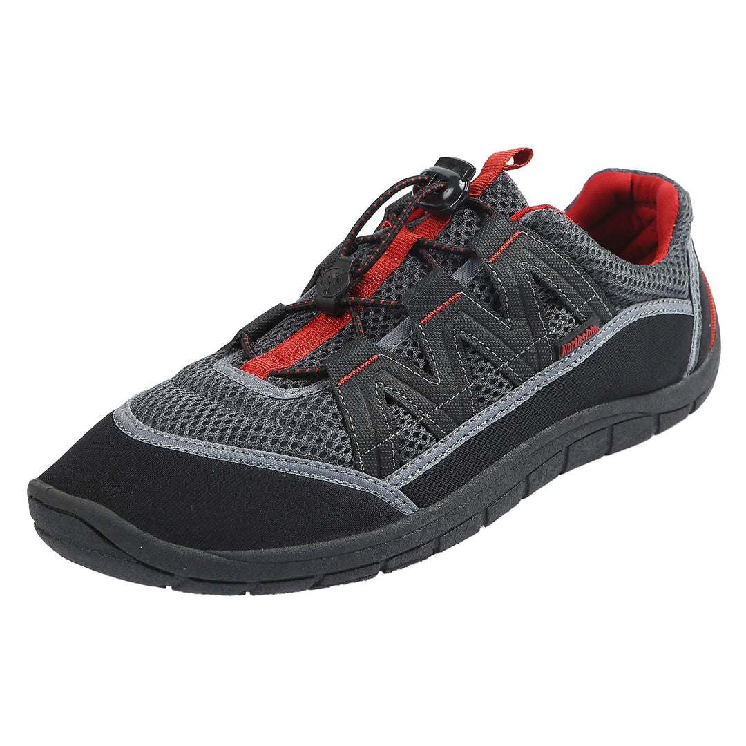 Northside Unisex Brille II Athletic Water Shoe,Dark Gray/Red,11 M US