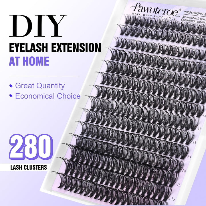 80D Mink Lash Clusters | 240pcs Individual Eyelash Extensions 10-20mm