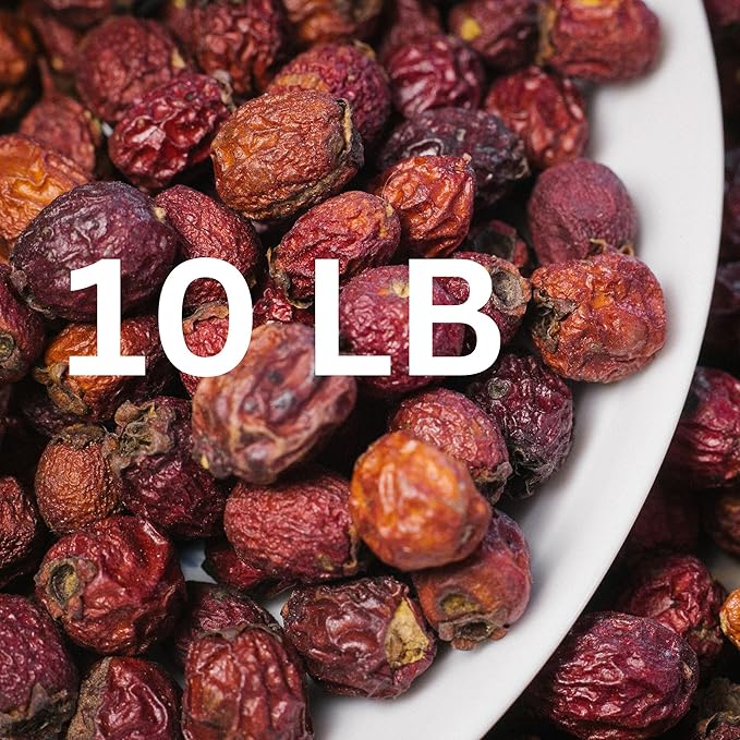 Super Large Value Pack 10 LB - Organic Hawthorn Berry Tea - Hawthorne Berries Organic - Healthy Circulation, Heart, Pressure Balance