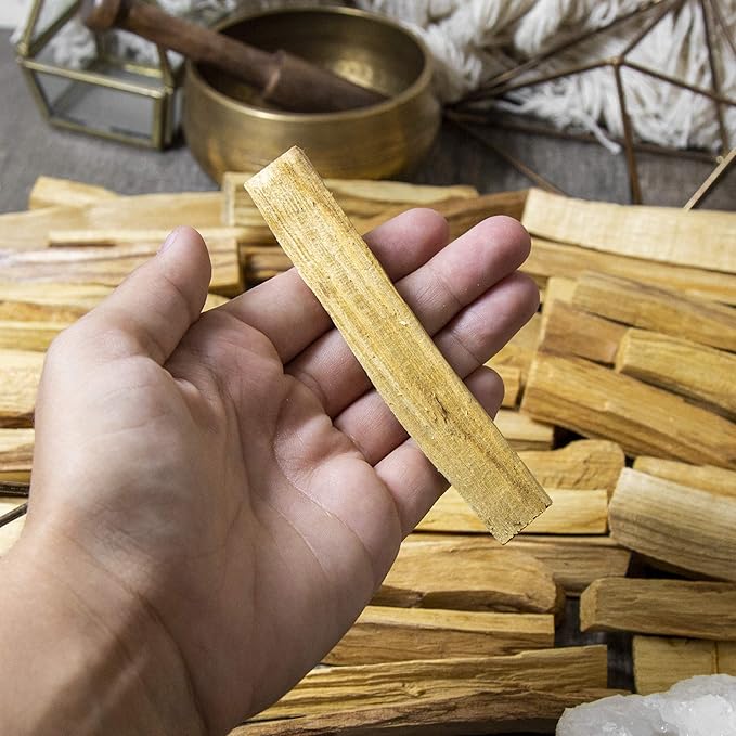 A-Grade Premium Palo Santo Incense - Sustainably Harvested in Peru - Holy Wood Smudge Sticks - Bulk Lot of 24 (Approx 1/2 lb.) for Cleansing, Smudging, Meditation and Purification (24 Sticks)