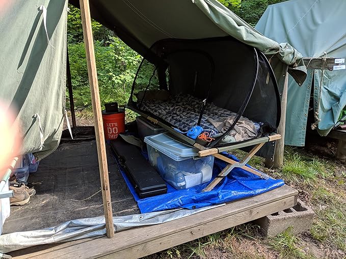 Bigger, but just as Cool MosquitOasis XL Pop-Up Mosquito Net Tent for Summer Camps and Camping 80 inches Long