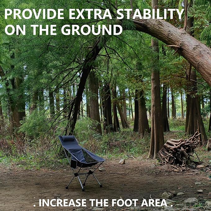 Fits 21-23mm Camping Chair Feets Rubber Ball Feet Anti Slipery Set of 4 Outdoor Chair Leg Cap Fishing Hiking， Compatible with Helinox Chair Zero One