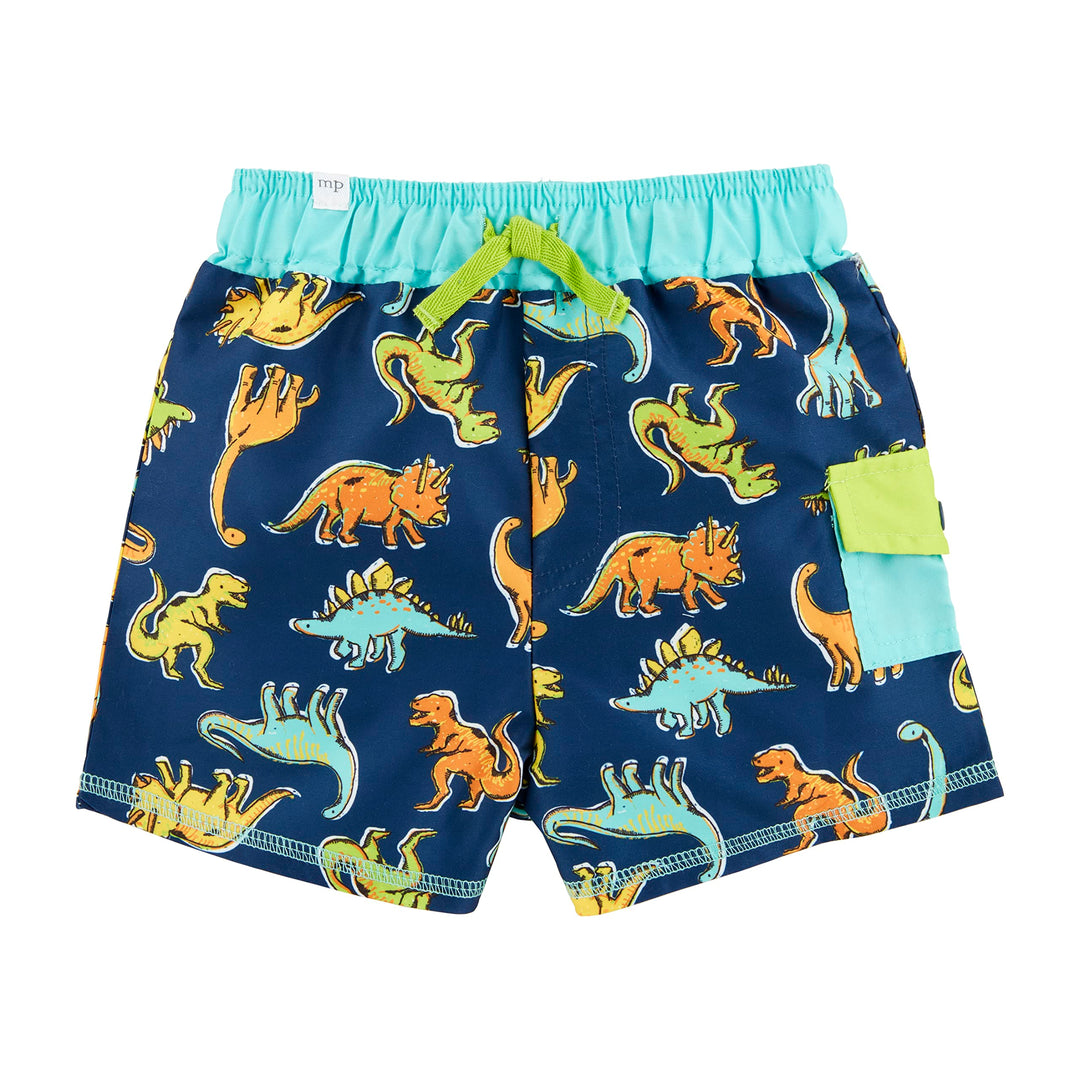 Mud Pie Boys Swim Trunks, Dinosaur, Large | 4T-5T