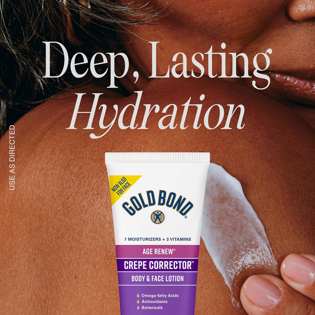 Gold Bond Age Renew Body Lotion & Neck Cream Set | Smoothing & Firming 10 oz