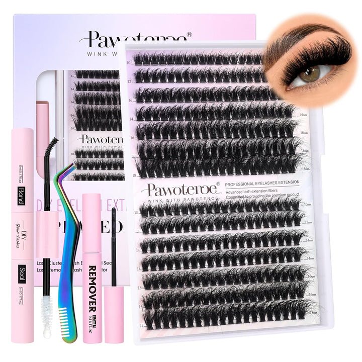 40D Cluster Eyelash Extensions | 280pcs Mix Length 9-16mm | Self-Application