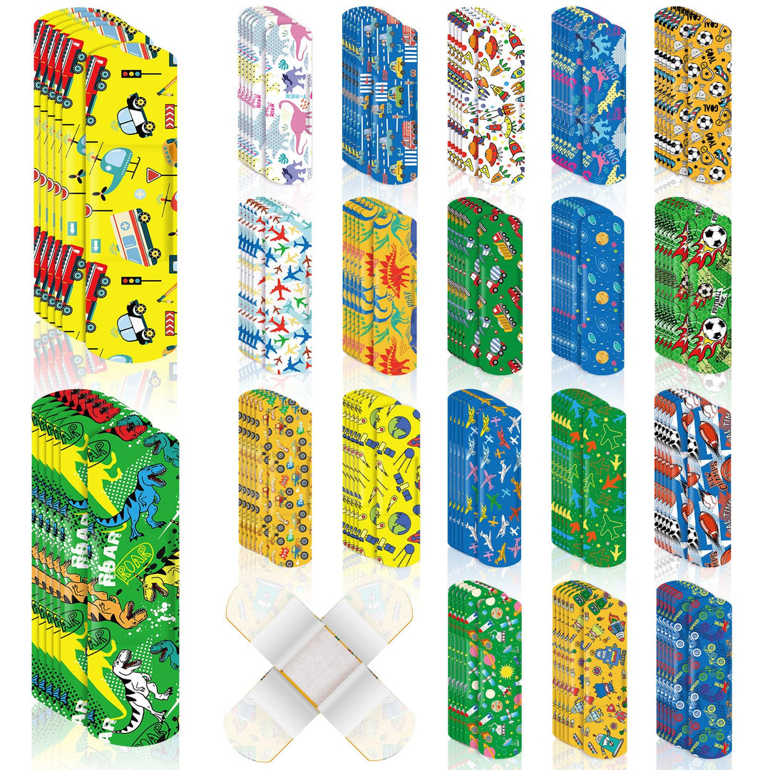 120 Pcs Kids Bandages Bulk Cute Cartoon Flexible Bandages Waterproof Breathable Bandages Strip Protect Cuts and Scrapes for Girls Boys Children Toddlers (Lovely Style)