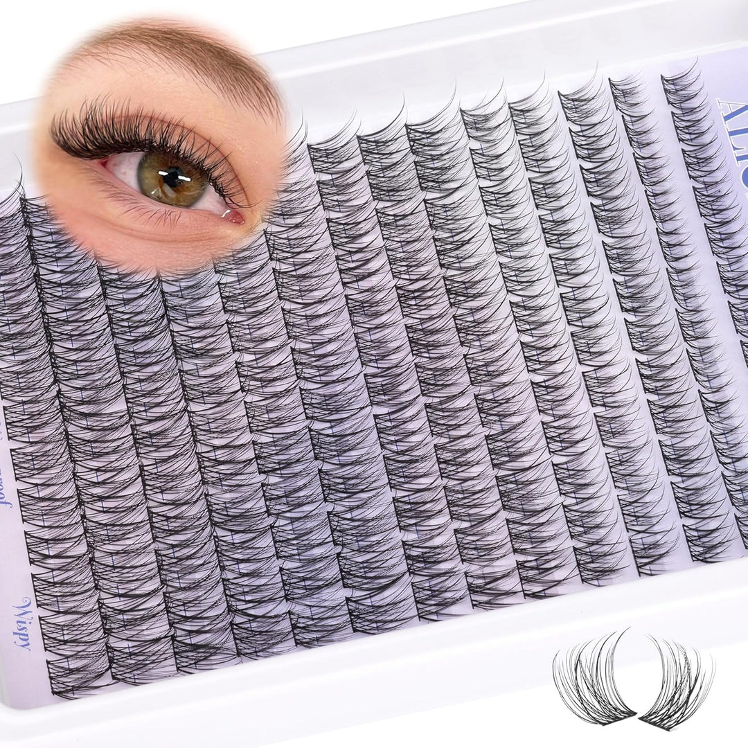 ALICE DIY Natural Lash Clusters | Wispy Anime Cat Eye | 10-16mm, 144 Pcs