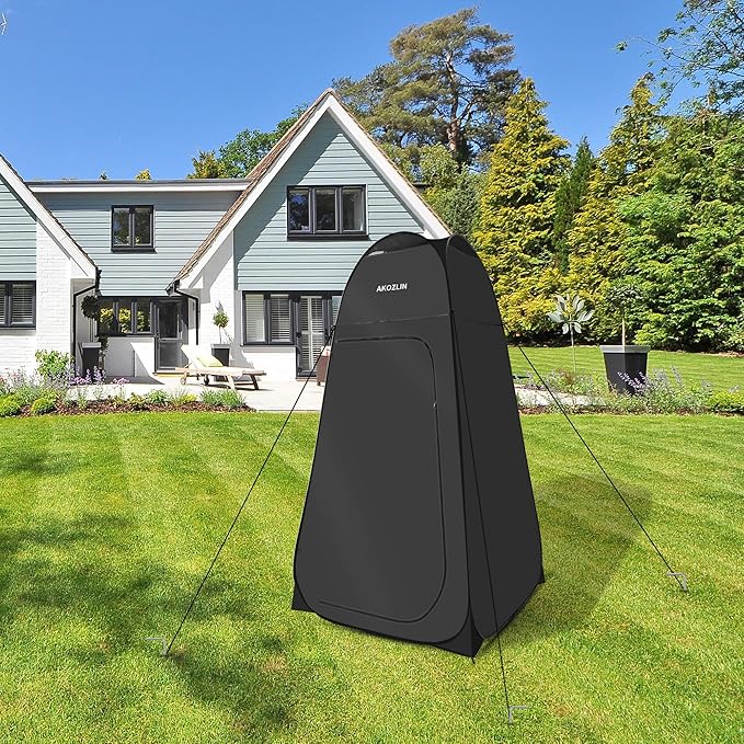 AKOZLIN Portable Pop Up Shower Tent Instant Privacy Dressing Changing Tent Outdoor Shower Room Camp Toilet Tent