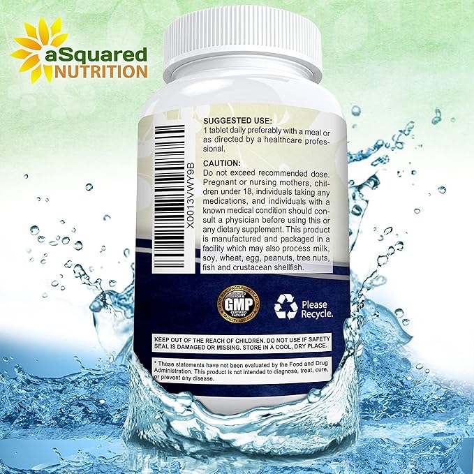 aSquared Nutrition Vitamin B12-5000 MCG Supplement with Methylcobalamin (Methyl B-12) - Max Strength Vitamin B 12 Support to Help Boost Natural Energy, Benefit Brain & Heart Function - 120 Tablets