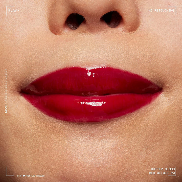 NYX Butter Gloss | Non-Sticky Deep Red Lip Gloss for All Skin Tones
