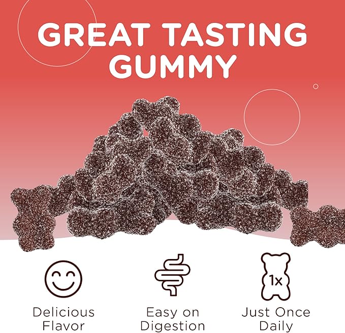 Zahler Iron Gummies with Vitamin C - for Women, Men & Kids - Best Chewable Easy to Digest Kosher Iron Supplement for Kids & Adults - 60 Count