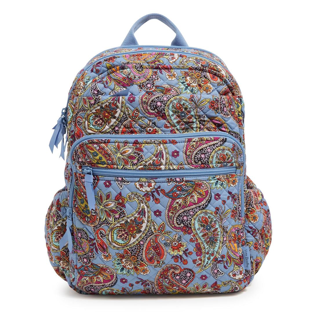 Vera Bradley Cotton XL Campus Backpack, Provence Paisley