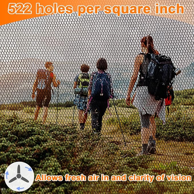 Benvo Mosquito Head Net Mesh, Face Neck Fly Netting Hood from Bugs Gnats Noseeums Screen Net for Any Outdoor Lover- with Carry Bags Fits Most Sizes of Hats Caps (2pcs, Black and Grey, Updated Big Net)