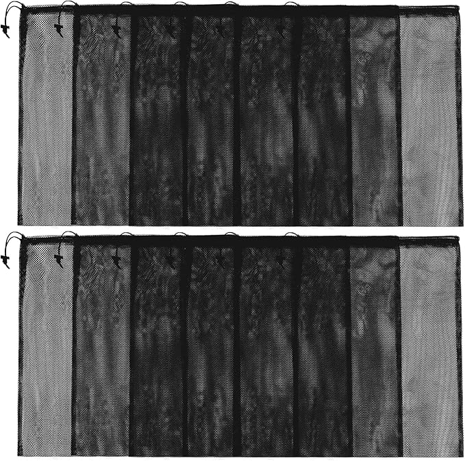 iMucci 12Pcs Mesh Laundry Drawstring Bag,Nylon Drawstring Gym Bag with Cord Lock Closure 18"X24"